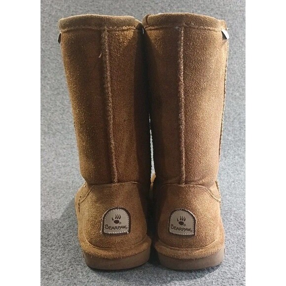 Bearpaw Emma Short Boots Womens 8 Suede Upper Sheepskin Wool Lined Pull On - Picture 8 of 15